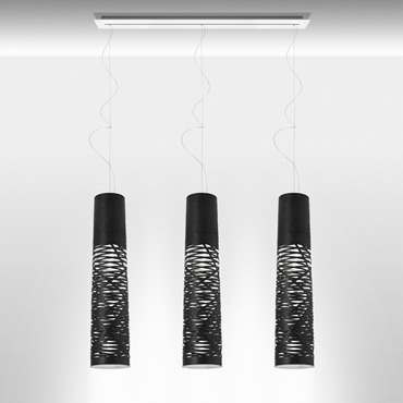 Tress Linear Multi Light Pendant | Foscarini at Lightology Tress Linear Multi Light Pendant