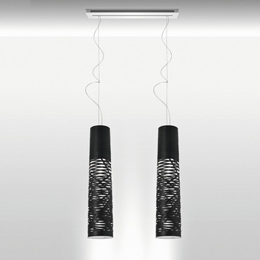 Tress Linear Multi Light Pendant | Foscarini at Lightology Tress Linear Multi Light Pendant