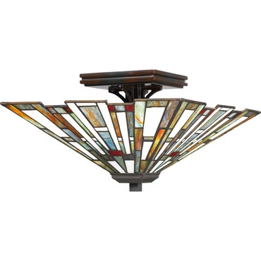 Maybeck Ceiling Flush Light | Quoizel at Lightology Maybeck Ceiling Flush Light