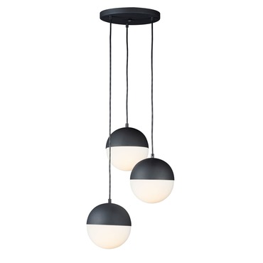 Half Moon Round Multi Light Pendant | Et2 at Lightology Half Moon Round Multi Light Pendant