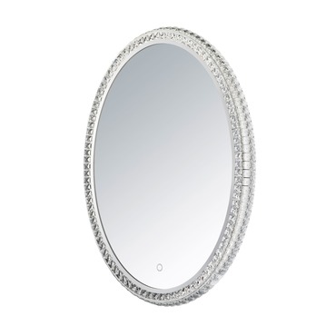 Crystal LED Oval Mirror | Et2 at Lightology Crystal LED Oval Mirror