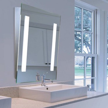 Mirror-Lux LED Angled Mirror | Aamsco at Lightology Mirror-Lux LED Angled Mirror