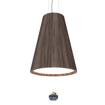 Conical Small Pendant with Crystal | Accord Iluminacao at Lightology Conical Small Pendant with Crystal