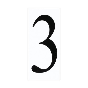 Number 3 Address Tile | Generation Lighting at Lightology Number 3 Address Tile