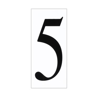 Number 5 Address Tile | Generation Lighting at Lightology Number 5 Address Tile