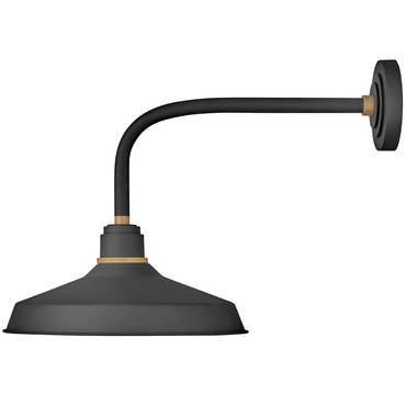 Foundry Outdoor Industrial Shade Wall Light | Hinkley Lighting at Lightology Foundry Outdoor Industrial Shade Wall Light