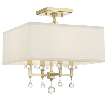 Paxton Semi Flush Ceiling Light | Crystorama at Lightology Paxton Semi Flush Ceiling Light