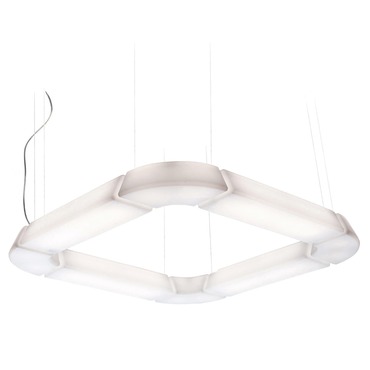 Circular Pol XXL Square Modular Pendant | Martinelli Luce at Lightology Circular Pol XXL Square Modular Pendant