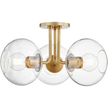 Margot 3 Light Semi Flush Ceiling Light