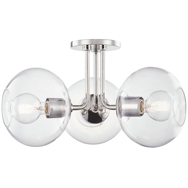 Margot 3 Light Semi Flush Ceiling Light
