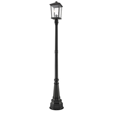 Beacon 519 Outdoor Pole Light By Z Lite, Outdoor Pole Lamps Black