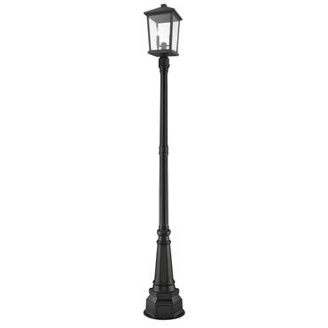 Beacon 519 Outdoor Pole Light By Z Lite 568phbr 519p Bk Beacon 519 Outdoor Pole Light By Z Lite, Outdoor Pole Lamps Black