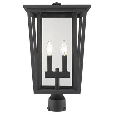 Seoul Outdoor Post Light with Round Fitter