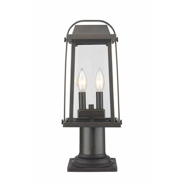 Millworks Outdoor Pier Light with Traditional Base | Z-Lite at Lightology Millworks Outdoor Pier Light with Traditional Base