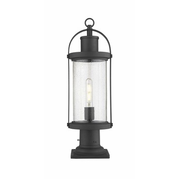 Roundhouse Outdoor Pier Light with Traditional Base | Z-Lite at Lightology Roundhouse Outdoor Pier Light with Traditional Base