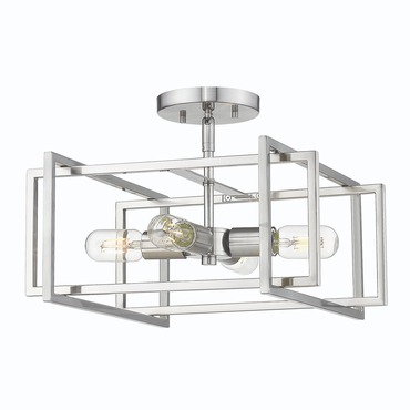 Tribeca Semi Flush Ceiling Light | Golden Lighting at Lightology Tribeca Semi Flush Ceiling Light