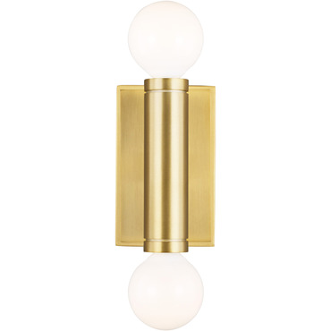 Beckham Modern Double Wall Sconce | Visual Comfort Studio at Lightology Beckham Modern Double Wall Sconce