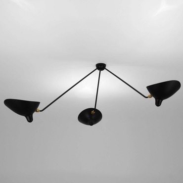 Spider Fixed Chandelier / Ceiling Light | Serge Mouille at Lightology Spider Fixed Chandelier / Ceiling Light