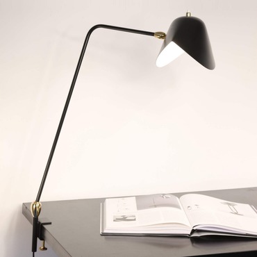 Agrafee Double Swivel Desk Lamp | Serge Mouille at Lightology Agrafee Double Swivel Desk Lamp