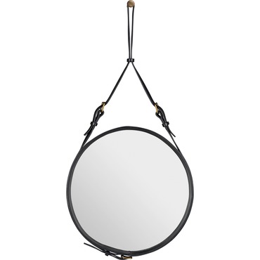 Adnet Round Mirror | Gubi at Lightology Adnet Round Mirror