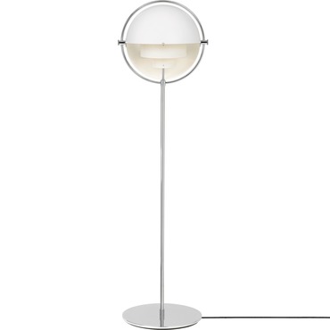 Louis Poulsen Floor Lamp Opal Glass PH 3½-2½, PVD