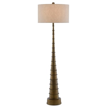 Auger Floor Lamp | Currey and Company at Lightology Auger Floor Lamp