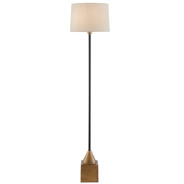 Keeler Floor Lamp | Currey and Company at Lightology Keeler Floor Lamp