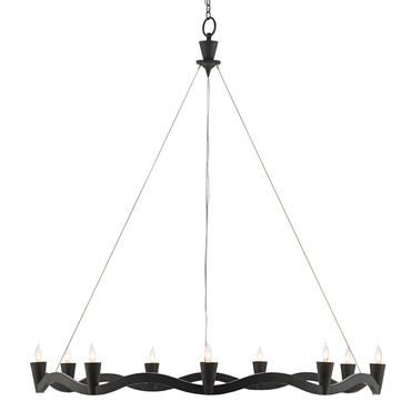 Serpentina Chandelier | Currey and Company at Lightology Serpentina Chandelier