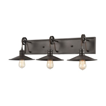 Spindle Wheel Bathroom Vanity Light | Elk Home at Lightology Spindle Wheel Bathroom Vanity Light