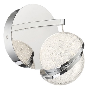 Silver Slice Vanity Wall Sconce | George Kovacs at Lightology Silver Slice Vanity Wall Sconce