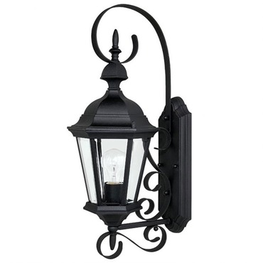 Carriage House Outdoor Wall Sconce With Top Scroll | Capital Lighting at Lightology Carriage House Outdoor Wall Sconce With Top Scroll