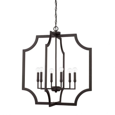 Lobed Square Foyer Pendant