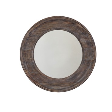 Black Wash Wood Mirror
