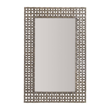 Metal Basket Weave Mirror