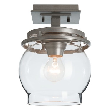 Bay Outdoor Semi Flush Ceiling Light | Hubbardton Forge at Lightology Bay Outdoor Semi Flush Ceiling Light