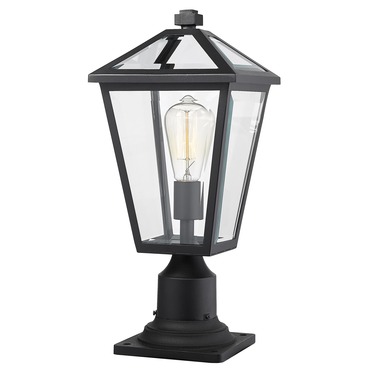Talbot Medium Pier Mount with Round Base | Z-Lite at Lightology Talbot Medium Pier Mount with Round Base