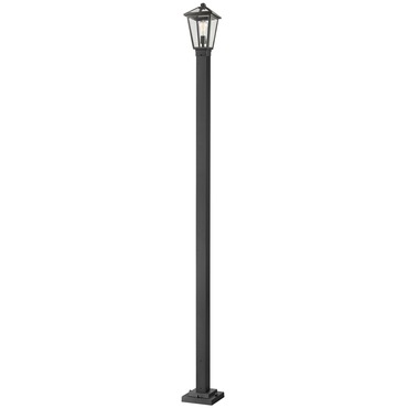 Talbot Medium Post Light with Square Base | Z-Lite at Lightology Talbot Medium Post Light with Square Base