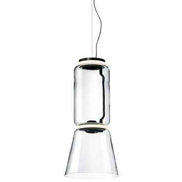 Noctambule Low Cylinder Pendant with Cone | FLOS at Lightology Noctambule Low Cylinder Pendant with Cone