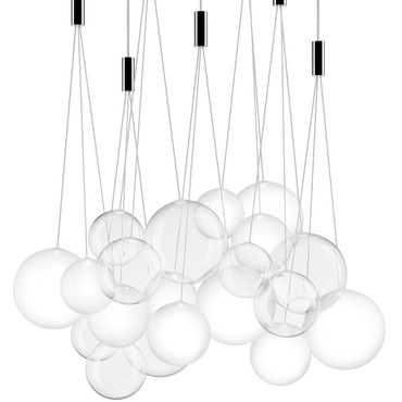 Random Rectangular Multi Light Pendant | LODES at Lightology Random Rectangular Multi Light Pendant