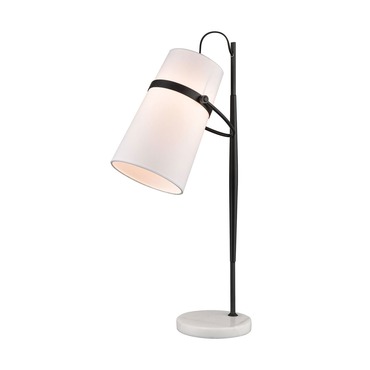 Banded Shade Desk Lamp | Elk Home at Lightology Banded Shade Desk Lamp