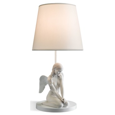 Beautiful Angel Table Lamp | Lladro at Lightology Beautiful Angel Table Lamp