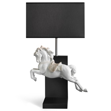 Horse On Pirouette Table Lamp | Lladro at Lightology Horse On Pirouette Table Lamp