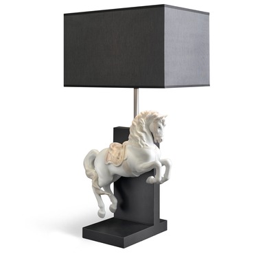 Horse On Courbette Table Lamp | Lladro at Lightology Horse On Courbette Table Lamp