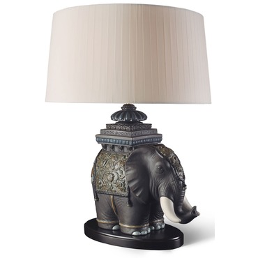 Siamese Elephant Table Lamp | Lladro at Lightology Siamese Elephant Table Lamp
