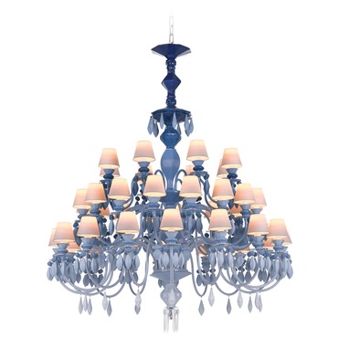 Belle De Nuit Tear Drop Chandelier | Lladro at Lightology Belle De Nuit Tear Drop Chandelier