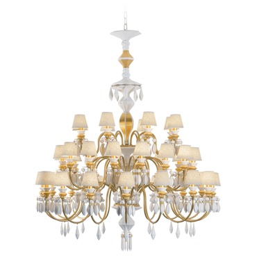 Belle De Nuit Tear Drop Chandelier | Lladro at Lightology Belle De Nuit Tear Drop Chandelier