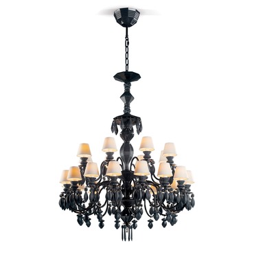 Belle De Nuit Tear Drop Chandelier | Lladro at Lightology Belle De Nuit Tear Drop Chandelier