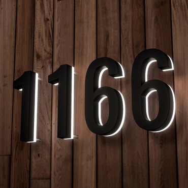 Luma Stainless Illuminated Numbers / Letters | LumaNumbers at Lightology Luma Stainless Illuminated Numbers / Letters