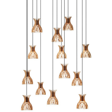 Domita Multi Light Spider Pendant | Bover at Lightology Domita Multi Light Spider Pendant