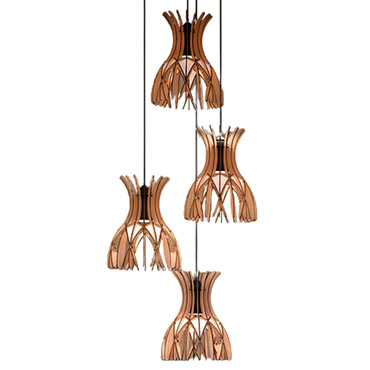 Domita Multi Light Pendant | Bover at Lightology Domita Multi Light Pendant